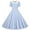 Light Blue-01, variant on Mitankcoo Girls Plaid Dresses Double Button Short Sleeve A-Line Dress for Daily Casual Summer 5-14Y