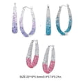 thumbnail image 4 of Pendientes curvos de 2 uds., delicados pendientes redondos de cristal a la moda, exquisitas orejas que combinan con todo, joyería, regalos de Ropa, zapatos y accesorios Miscelánea Púrpura 1 Jumpingount  AP016559-01, 4 of 6
