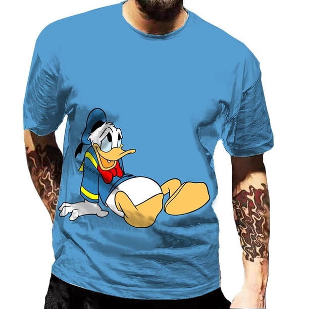 Disney Donald Ente Männer Mode Sommer camiseta Kinder lässig Cartoon Kurzarm camisetas lustige klassische Film 3D-Druck camisetas xuanjing unisex