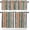 Blue Brown, variant on Kitchen Curtains and Valances Set, Bohemian Patterns Coloed Seamless Stitching Rod Pocket Window Valance 18 Inch Window Curtain Panels for Living Room Bedroom Laundry, 27.5x24in, 3 Pieces