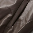 thumbnail image 4 of Sevevn Winter Coats for Winter Women's Zipper Jacket Splicing Turndown Collar Long Sleeve Leather Jacket Long Sleeve Headless Casual Coat Family Gifts, 4 of 8