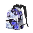 thumbnail image 2 of Picia Butterflies Large Capacity Backpack Classic Style Backpack Casual Backpack Water-Resistant School Work Travel Outdoor Backpack, 2 of 8