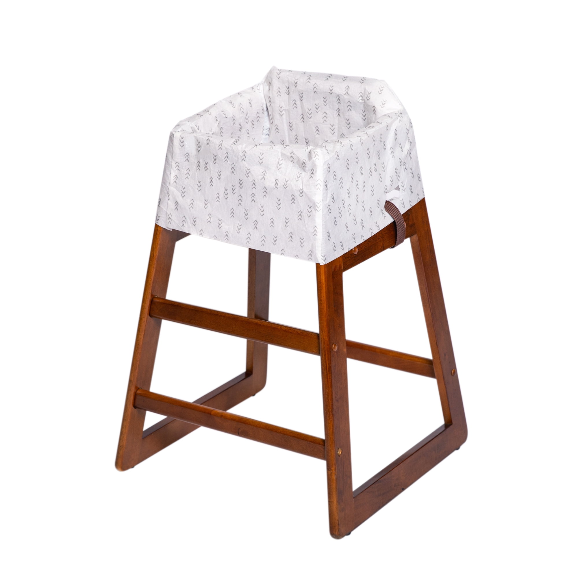 J.L. Childress Disposable Restaurant High Chair Covers, 12 Count - Stars/Hearts/Arrows