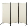 thumbnail image 2 of HOMCOM 3-Panel Room Divider Folding Privacy Screen Beige, 2 of 9
