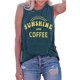thumbnail image 1 of Sunshine and Coffee Tank Casual Summer Graphic Tank Tops para mujer Sin mangas Graphic Tank Tops Camisetas Adepaton WRHS-84-1, 1 of 1