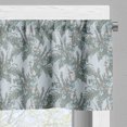 thumbnail image 3 of Ambesonne Floral Valance Pack of 2, Burgeoning Spring Foliage, 54"X18", Pale Blue Reseda Green, 3 of 5