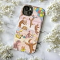 thumbnail image 5 of Combo 3 Playful Curious Monkey Phone Case, Cartoon Bananas, Picnic and Adventure Design, Unique Protective iPhone Cover Set for iPhone 16 15 14 13 12 11 Plus Pro Max Mini, 5 of 6
