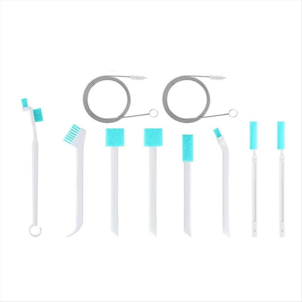 Juego de Cepillos de Limpieza para Máquina de Hielo: 2 Cepillos para Limpiar Pajillas y Limpiador de Máquinas, 8 Herramientas para Grietas, Kit para Mantenimiento.