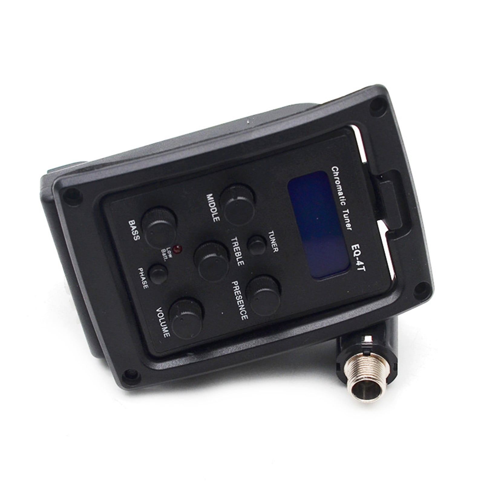 Professional 4 Acoustic Guitar Preamp Amplifier Electric Guitar EQ Equalizers with 6.5mm Output Pick Up & LCD Tuner