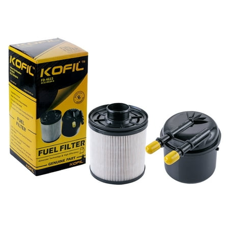 FD-4615 6.7 Powerstroke Fuel Filter for 2011-2016 Ford F250 F350 F450 F550 Super Duty Truck 5 Micron Diesel Fuel Filter Water Separator Kit Replace Motorcraft FD4615 BC3Z-9N184-B 6.7L V8 Fuel Filters