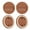 Brown, variant on 4Pcs Nonslip Furniture Chair Wheel Stoppers Rubber Bed Frame Stopper Caster Cups for Furniture, Sofa, Bed, Chairs