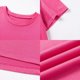 thumbnail image 3 of Camiseta para mujer de verano, cómoda y suave, cuello redondo, para uso diario, oficina M, 3 of 7