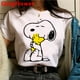 thumbnail image 1 of Snoopy Camiseta Ropa Mujer kawaii Pareja Impresión Estética casual streetwearpangjing, 1 of 3
