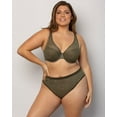 thumbnail image 3 of Curvy Couture Womens Sheer Mesh T-Shirt Bra Style-1310, 3 of 7