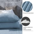 thumbnail image 5 of KASENTEX Quilt Mini Set-Stone Washed-Super Soft Bedspread-Light Weight-White Down Alternative Microfiber Fill-Machine Washable-Solid Colors, Full/Queen + 2 Shams, Blue, 5 of 5