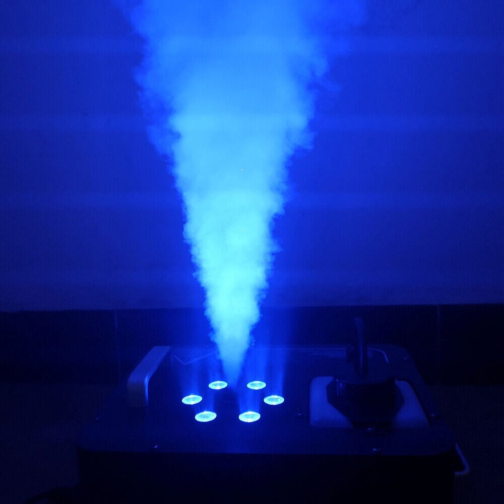 1PC 6LED DJ Geyser Smoke Fog Machine Pyro Stage Vertical Upspray Fogger DMX RGB