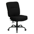 thumbnail image 2 of Flash Furniture HERCULES Series Big & Tall 400 lb. Rated Black Fabric Executive Swivel Ergonomic Office Chair with Rectangular Back, 2 of 8