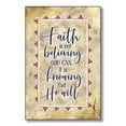 thumbnail image 1 of Faith Is Not Believing Wood Plaque with Easel and Hanger 6 inches x 9 inches, 1 of 2
