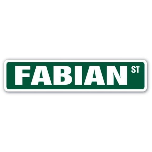 SignMission SS-FABIAN 4 x 18 in. Childrens Name Room Street Sign - Fabian