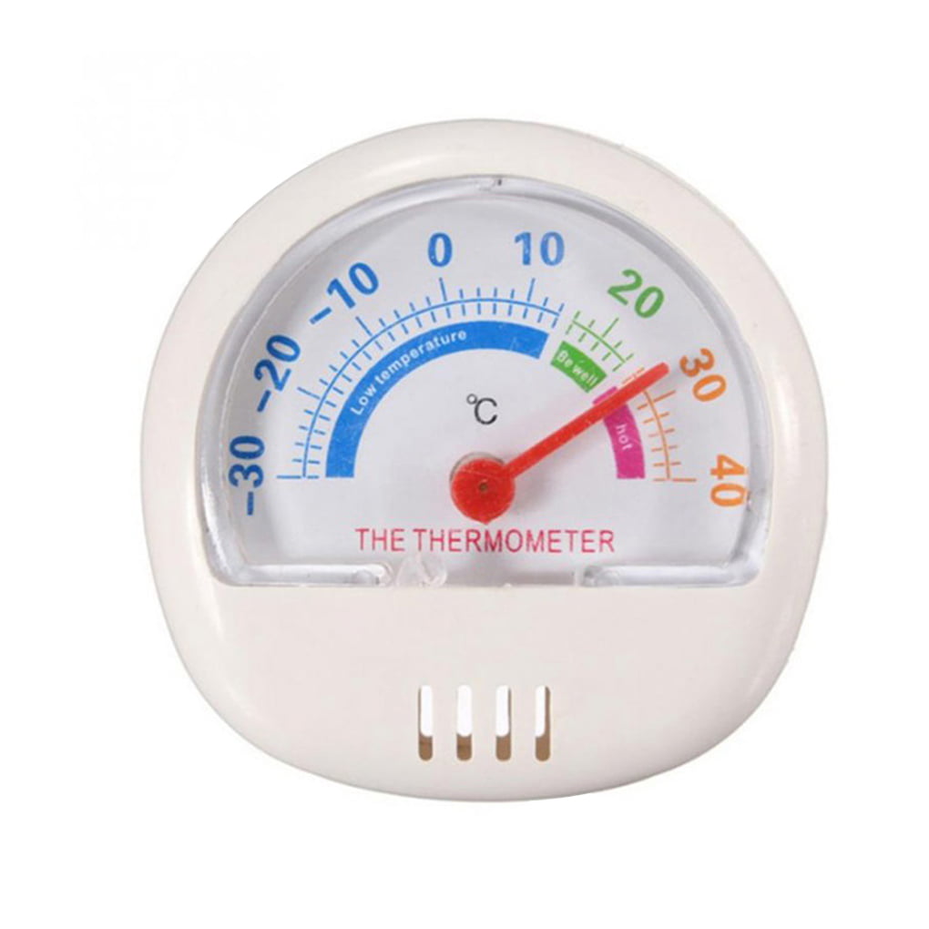 MINI MAGNETIC THERMOMETER WITH STAND FRIDGE ROOM TEMPERATURE GAUGE DIAL 