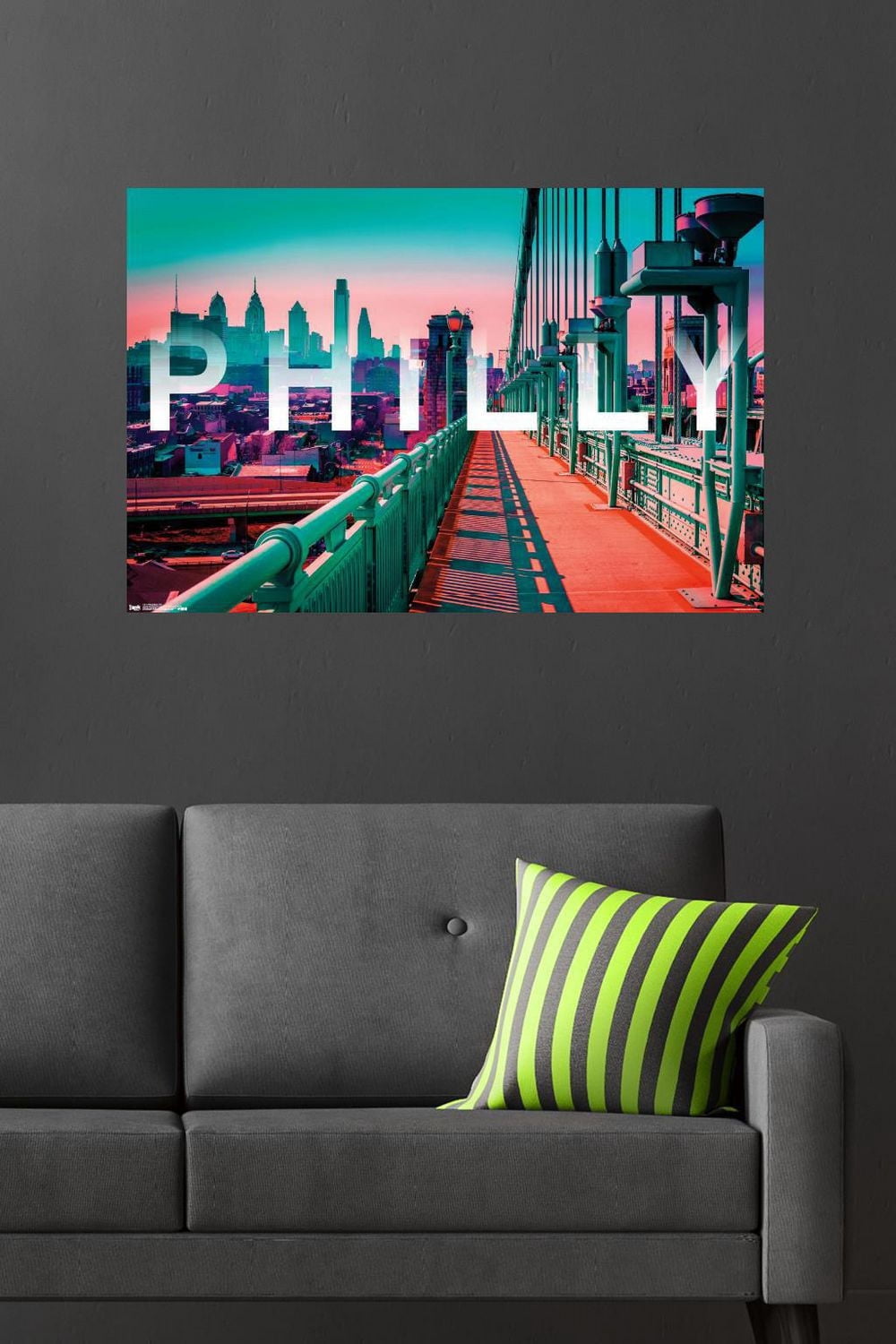 Philly - Skyline Wall Poster, 22.375" x 34"