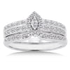 1/4 Carat Diamond 10kt White Gold Bridal Set