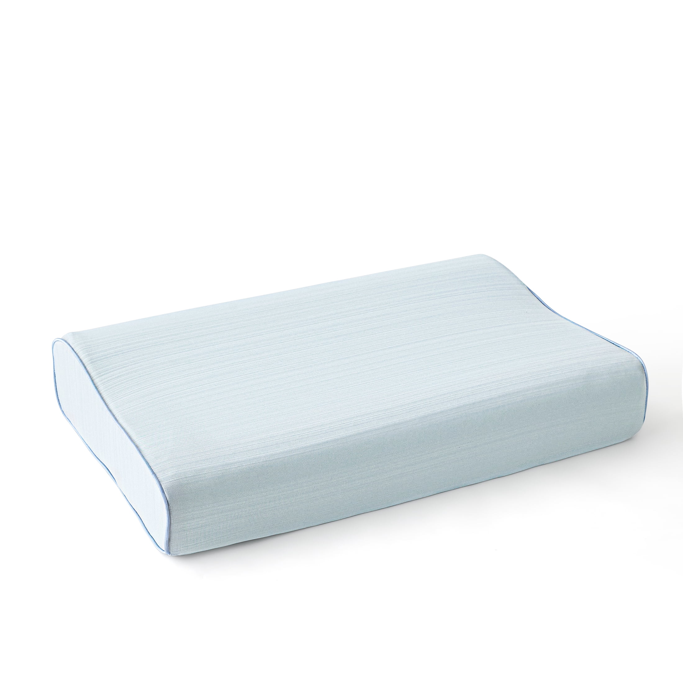 Breescape Essentials B-Cool Cooling Memory Foam Contour Neck Support Pillow, Blue