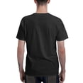 thumbnail image 2 of Camiseta estampada de San Valentín, cuello redondo y manga corta, moderna e informal, ligeramente elástica y cómoda, estilo urbano, 100 % algodón., 2 of 6