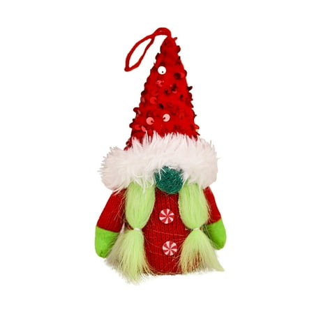 

Vokewalm Gnome Christmas Decorations Christmas Gnomes Decorations with Light Swedish Tomte and Nisse Plush Pendant Light Up Elf Holiday Present for Boys and Girls