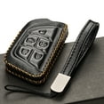 thumbnail image 4 of Vitodeco Genuine Leather Smart Key Fob Case Cover Protector- Compatible with Cadillac CT4, CT5, VISTIQ, OPTIQ, Lyriq (2020 - 2026 Models)- 5-Button, Black, 4 of 5