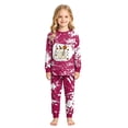 thumbnail image 6 of CAICJ98 Halloween Pajamas Toddler Boy Pumpkin Ghost Pajamas Girls 2 Piece Pjs Set Kids Soft Cotton Long Sleeve Sleepwear (3-4 T,Hot Pink), 6 of 8