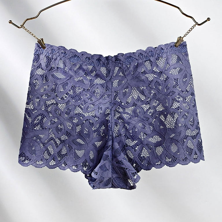 Zuwimk Womens Panties Seamless,Women's Underwear No Panty Line Promise  Tactel Lace Bikini Purple,One Size