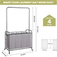 Laundry Sorter Hamper with Wheels, HeavyDuty Laundry Sorter Rolling