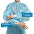 thumbnail image 2 of McKesson Chemotherapy Procedure Gown, Disposable - Full-Back, Waist Tie, AAMI Level 2, Unisex, Non-Sterile - Blue, Size Medium, 41 in L, 30 Count, 2 of 11