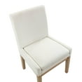 thumbnail image 5 of Steve Silver Aubrey 7-Piece 78-96" Dining Table Set with 6 Upholstered Parsons Chairs, Brown, 5 of 12