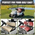 thumbnail image 5 of Yuyamidu Santa Claus Golf Cart Front Seat Cover Easy to Install Golf Cart Accessories Snowman Golf Seat Cover Fits Most Club Car and Golf Carts, Red Christmas, 5 of 8