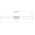 thumbnail image 6 of WAC Hug 52" Matte Black Dimmable LED Smart Flush Mount Ceiling Fan with Remote Control, 6 of 8