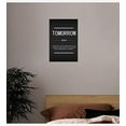 thumbnail image 3 of Inspirational Canvas Wall Art Motivational Painting Tomorrow Noun Inspiration Picture Inspiring Entrepreneur Quote Poster Print Artwork Home Office Decoration Frame Ready to Hang12x18, 3 of 6