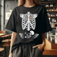 thumbnail image 2 of Skeleton Pregnant Baby Shirt, Pregnancy Halloween Shirt, Baby Announce, Expected Mom , Halloween Mom Shirt, New Mom Gift, Maternity Shirt, 2 of 3