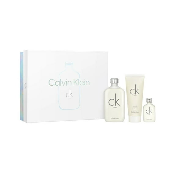 CK One Calvin Klein 3.4 oz EDT Spray 3.4 oz body wash 15ml mini Set NIB