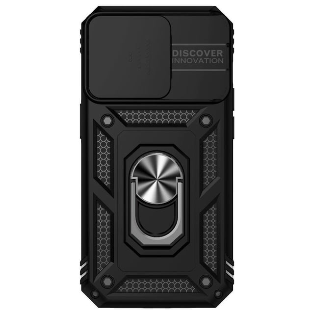 Estuche GANGXUN para iPhone 14 Pro, soporte giratorio 360°, estilo mecánico y magnético