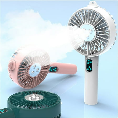 

SummerX Handheld Misting Fan Portable Hand Fan-Mini Rechargeable Battery Operated Fan Personal Travel Fan with Cooling Humidifier and Touch Control for Camping Office Outdoor (Blue)