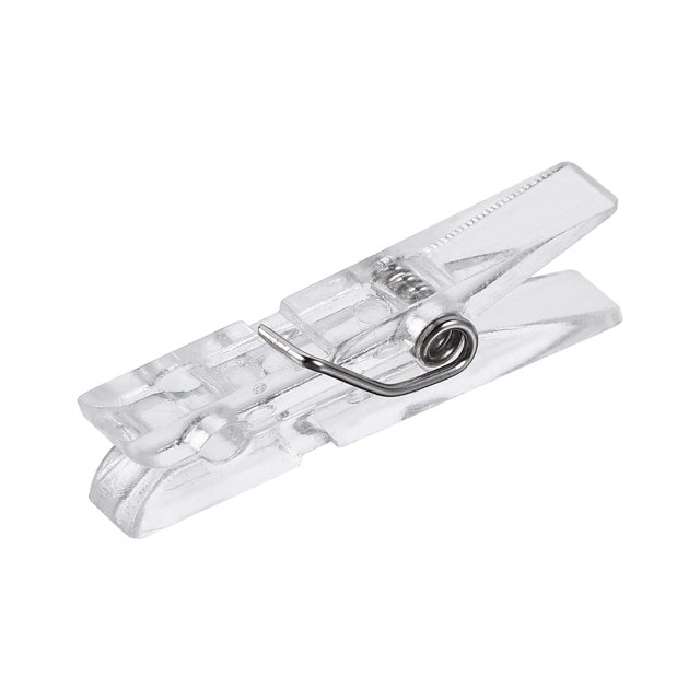 Unique Bargains 35x5.1x8mm Picture Clamp Holder Photo Clips Clear 120 Pack