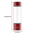 thumbnail image 6 of BOKYAN Portable Hydrogen Water Bottle 460ML SPE PEM Technology for Boosting Metabolism and Immunity USB Rechargeable Red - 11.02 inches / 28.00 cm [cite: 18], 6 of 9