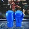 thumbnail image 6 of Vsenkes Adult Boxing Gloves PU Leather Breathable for Kickboxing Muay Thai Taekwondo Blue, 6 of 9