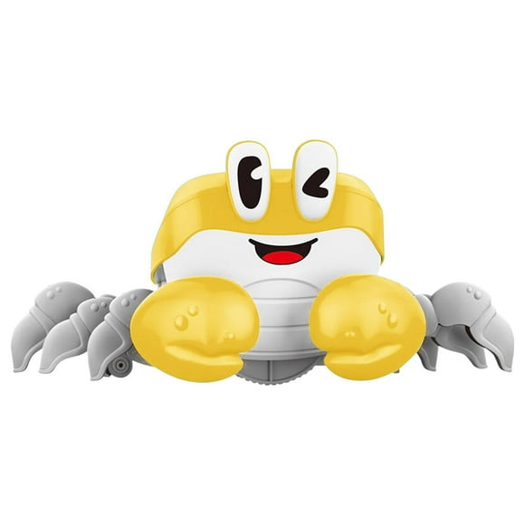 Crawling Crab Baby Toy, 2025 New Infant Tummy Time Toys, Moving Walking Dancing Crawling Crab Toys for Babies, Interactive Sensory Toy with Light and Sound Baby Light Up Musical Toys