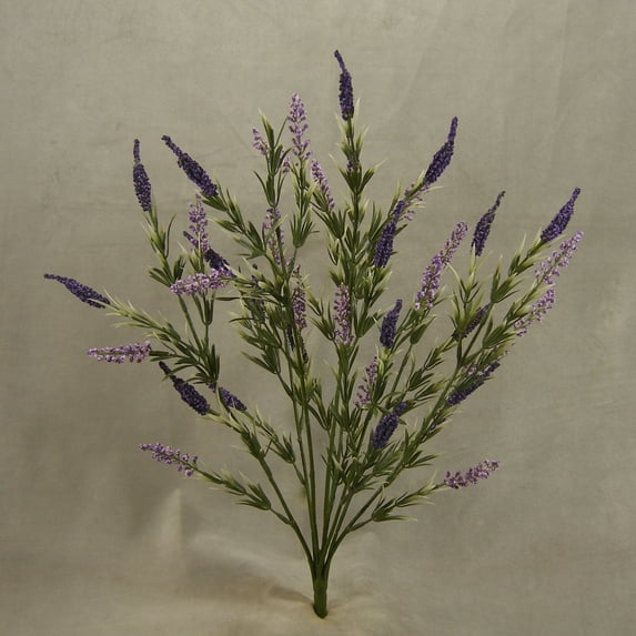 1 Pc, 25 Inch Artificial Heather Bush w/8 Main Stems Great For Adding Color To Arrangements & Décor - Purple