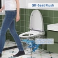 thumbnail image 3 of Roromall Smart Toilet, Auto Flush Smart Toilet, Modern Toilet for Bathroom, Elongated Smart Tankless Toilet with Heated Seat, Foot Sensor Operation, Automatic Flush, LED lights, 3 of 9