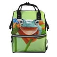 thumbnail image 1 of Disketp Flying Frog On Branch for Large Capacity Multi-pocket Baby Bag, Multifunctional Travel Backpack Diaper Bag, Care Bag, Unisex, Fashionable and Durable, 1 of 6