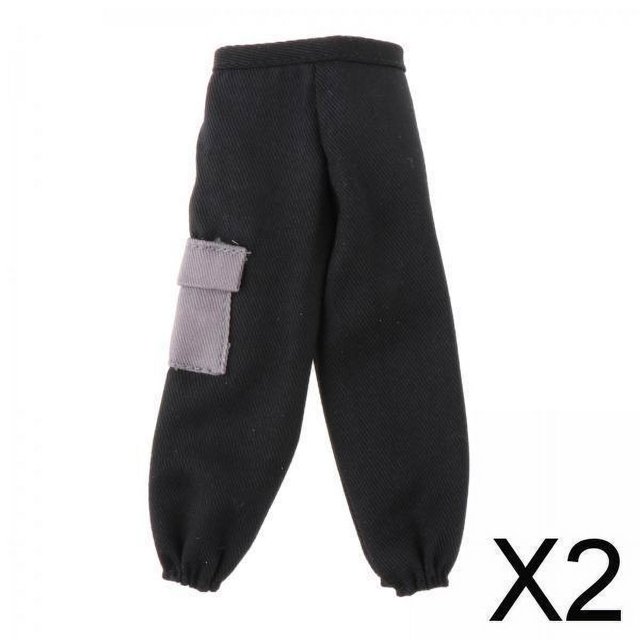 Pantalones masculinos 1/6 para figuras de acción 12 pulgadas 2 piezas Perfke